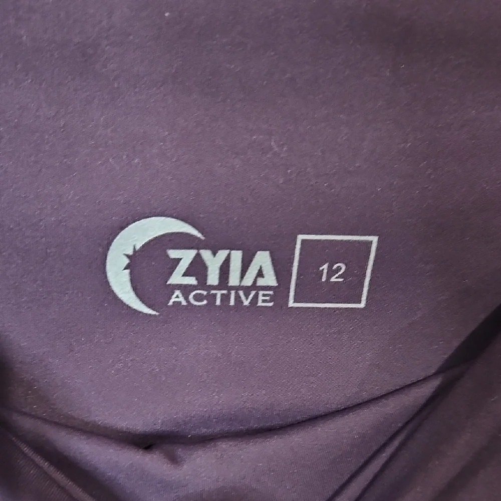 ZYIA Women's Dark Purple Leggings - Picture 6 of 6